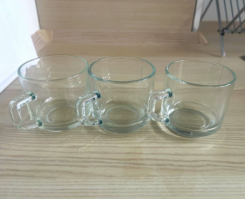3er set kaffeetassen - kaffeetassen, glas