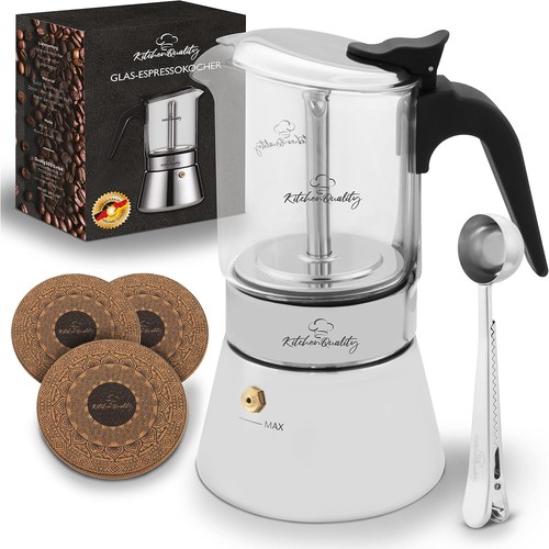 Espressokocher glas edelstahl - espressokocher,