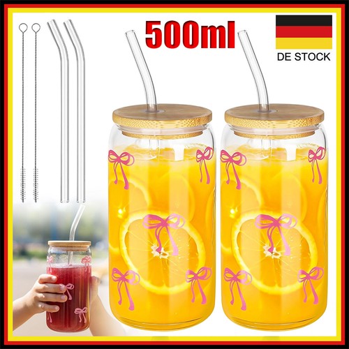 2er glasbecher mit deckel - deckel, und