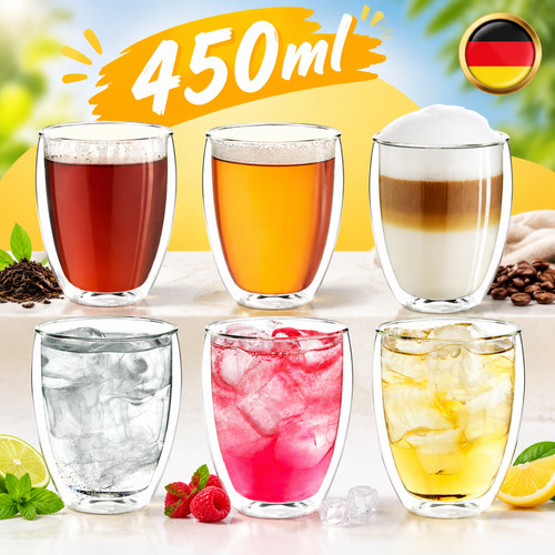 Doppelwandiges thermo glas - doppelwandiges,