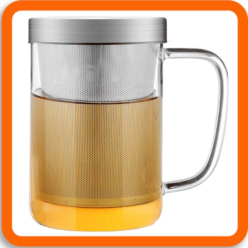 Teetasse mit sieb deckel - +,