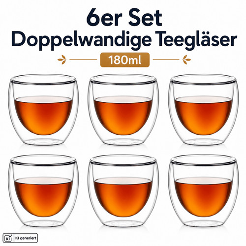 6er set kaffeegläser - set,