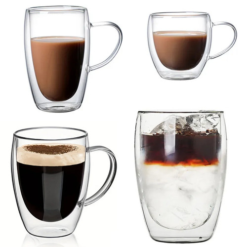 Doppelwandige gläser latte - gläser,